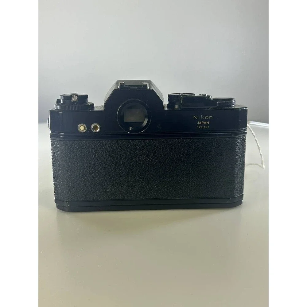 UNTESTED AS-IS Nikkormat EL Black SLR Camera Body + Auto Makinon 80-200mm Lens